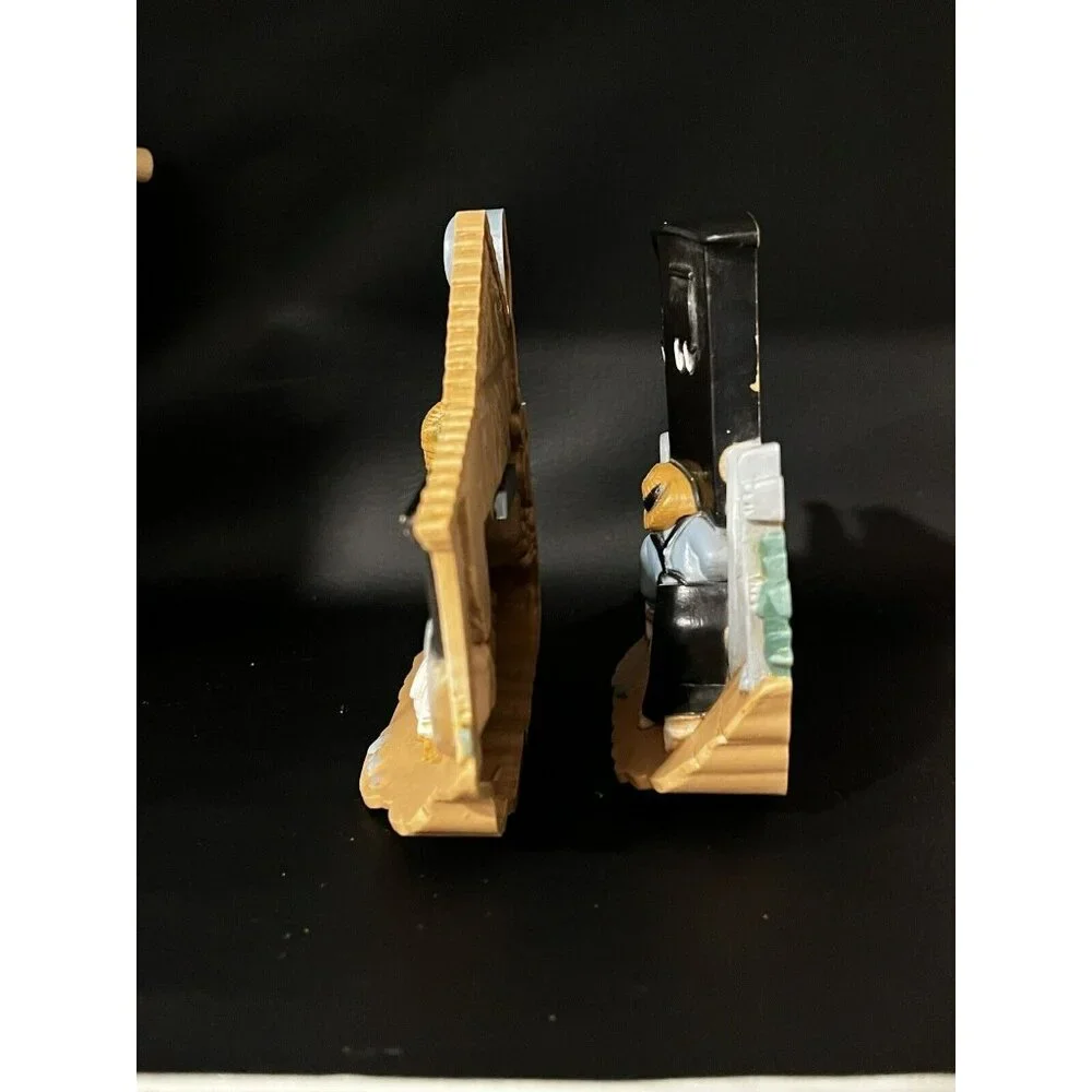 Vintage Burwood Products Wall Hanging Plaques Decor‎ Amish Set Of 2